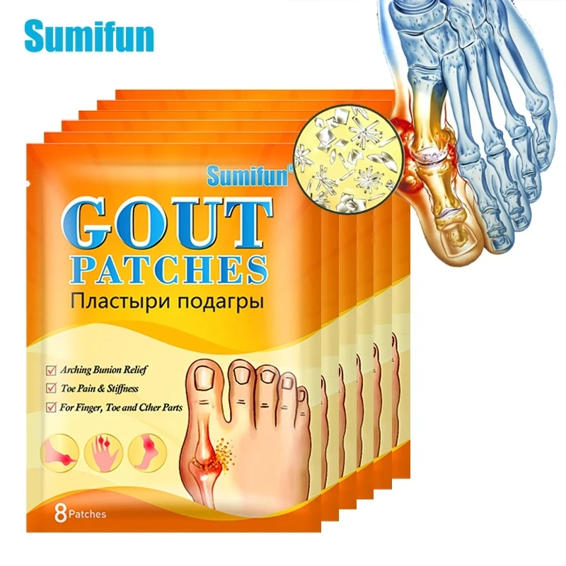 8/16/32/64pcs Foot Gout Treatment Patch Thumb Corrector Sticker Finger Hallux Toe Bunion Pain Relief Medical Plaster