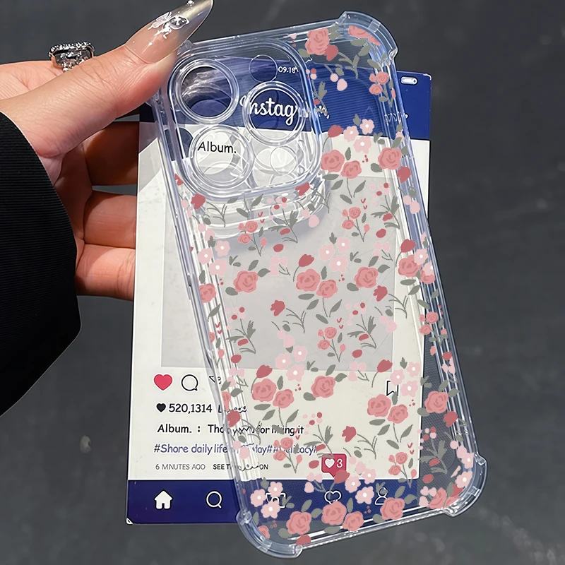 INS Flower Shockproof Phone Case