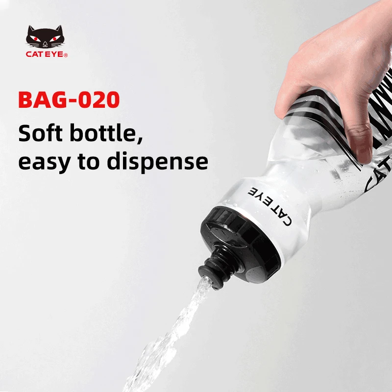 CATEYE Cycling Water Bottle 750/600cc PP5 Food Grade Flip Dust Cover Squeeze Sports Fitness Water Cup Bicycle Leak-proof Kettle