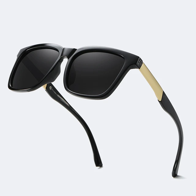 Gafas de sol polarizadas cuadradas clásicas para hombres, anteojos de sol  Retro grandes para hombres, gafas de sol Vintage para conductores, gafas de  viaje de moda, UV400 - AliExpress