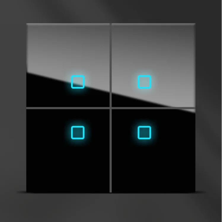 

UK Standard gang 5 Pin MF Socket Chrome glass switch Electrical material neon with double USB