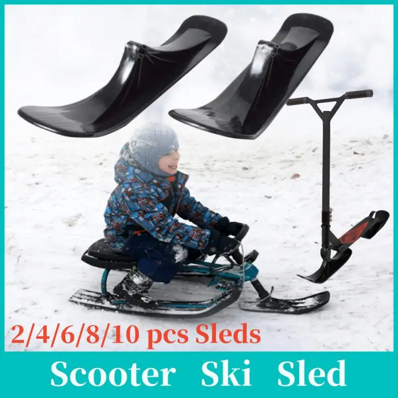 

Snow Scooter Ski Snowboards Kids Sled Scooter Children Electric Bike Ski Skate Board Cycling Universal Sled Skiing Board