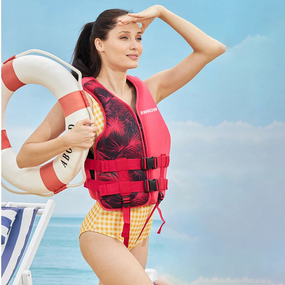 Life Jacket Adults Surf Vest Kayak Wakeboard Raft Life Vest Rescue Drifting Boat Jacket Swimming Rescue Motorboats Water Sports