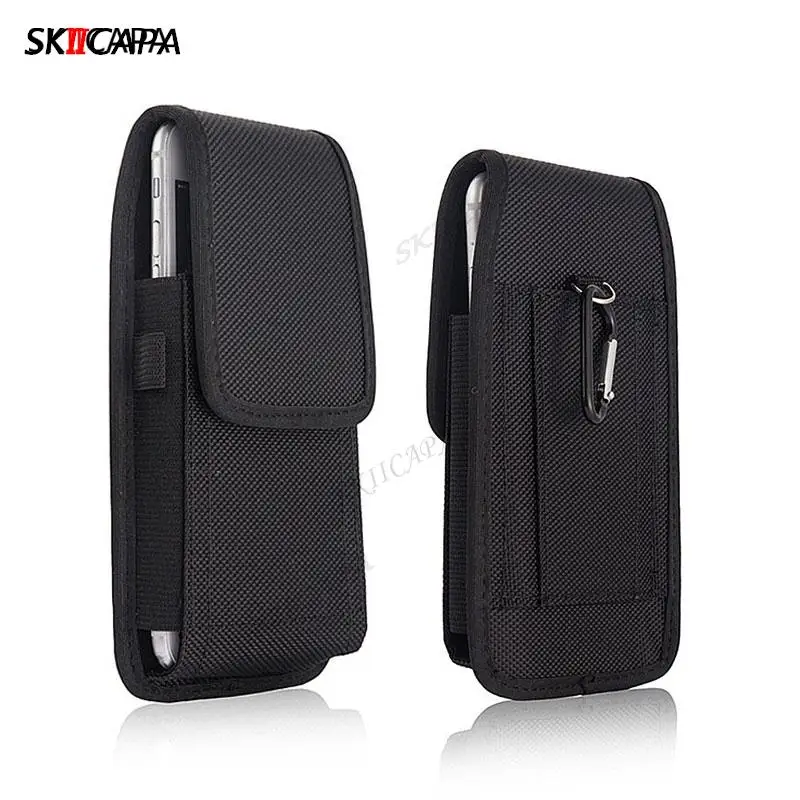 Oxford Cloth Belt Clip Holster Cover - Waist Bag Phone Pouch Case