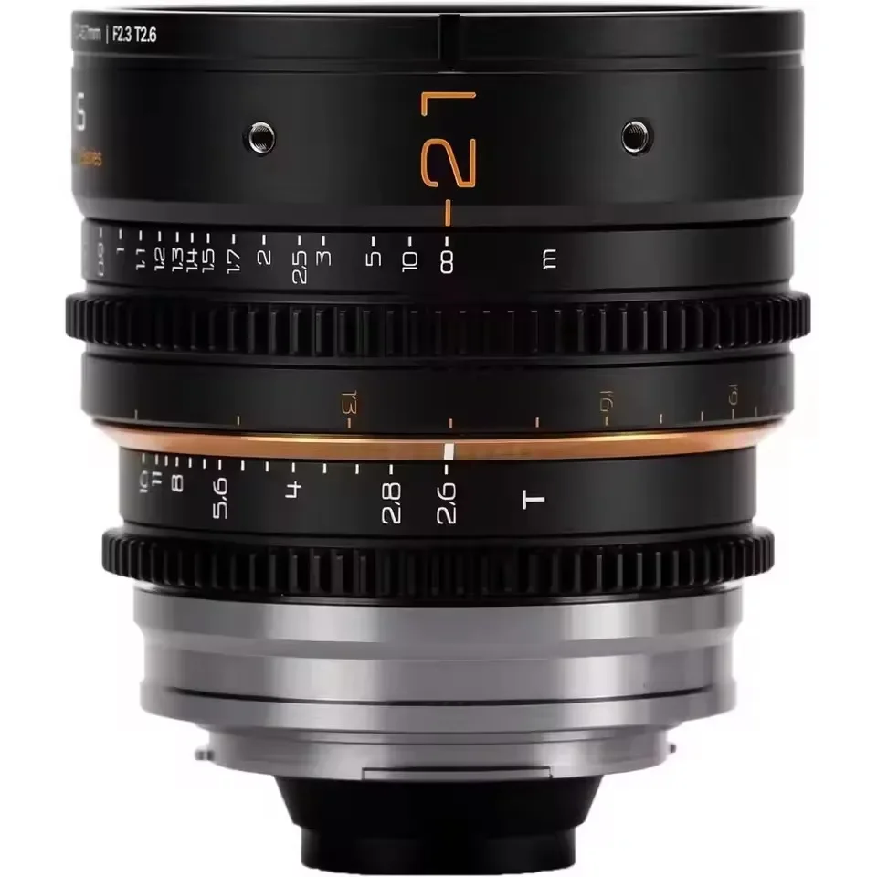 DULENS APO 미니 프라임 21mm T2.6 31mm 43mm 58mm 85mm T2.4 시네마 렌즈 풀 프레임 수동 초점 대형 아나모픽 렌즈 PL/EF 마운트