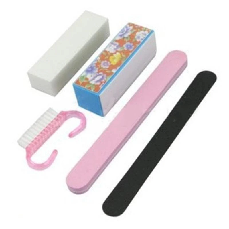 5Pcs Nail Art Tool Set Including Nail File Sponge File Nail Polishing Tool And Nail Shaping Tool Professional Nail Art Tools