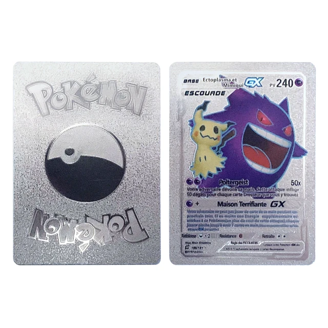 Carte pokemon doré argenté ou noire version francaise anglaise ou espa –  Lindor-shop