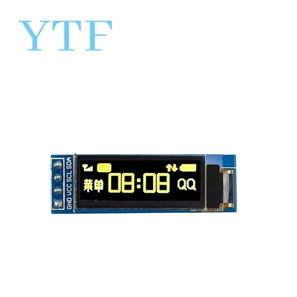 OLED LCD Display Module for oled lcd display module 0.91 Inch 128x32 128 32 I2C IIC Interface Serial White Blue 0.91" 12832 SSD1306 LCD Screen