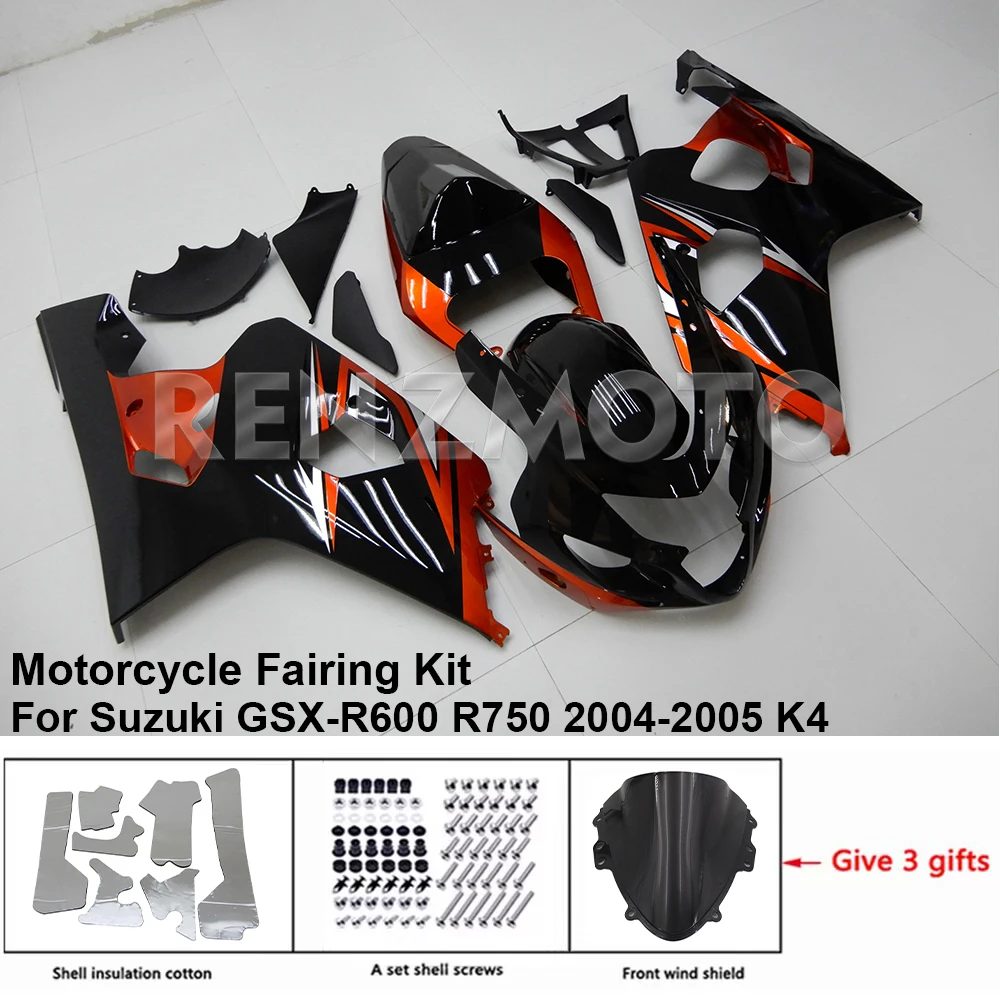 

Motorcycle Fairing Kit GSXR600750 ABS Plastic Guard Plate Accessories Shell For Suzuki GSX-R600 R750 2004 2005 K4 K5 S0604-103a