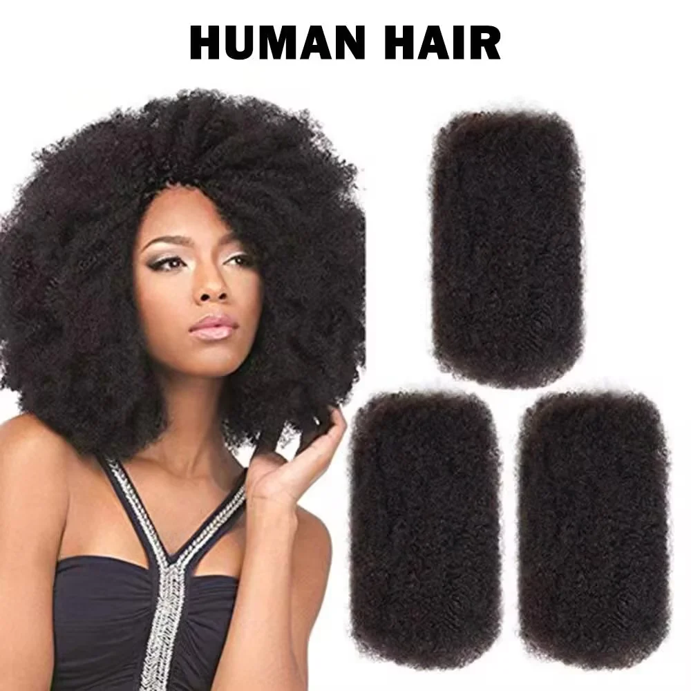 Brazilian Remy Hair Afro kinky Curly Bulk Human Hair For Braiding 1 Bundle 30g/pc Natural Color Braids Hair No Weft 1
