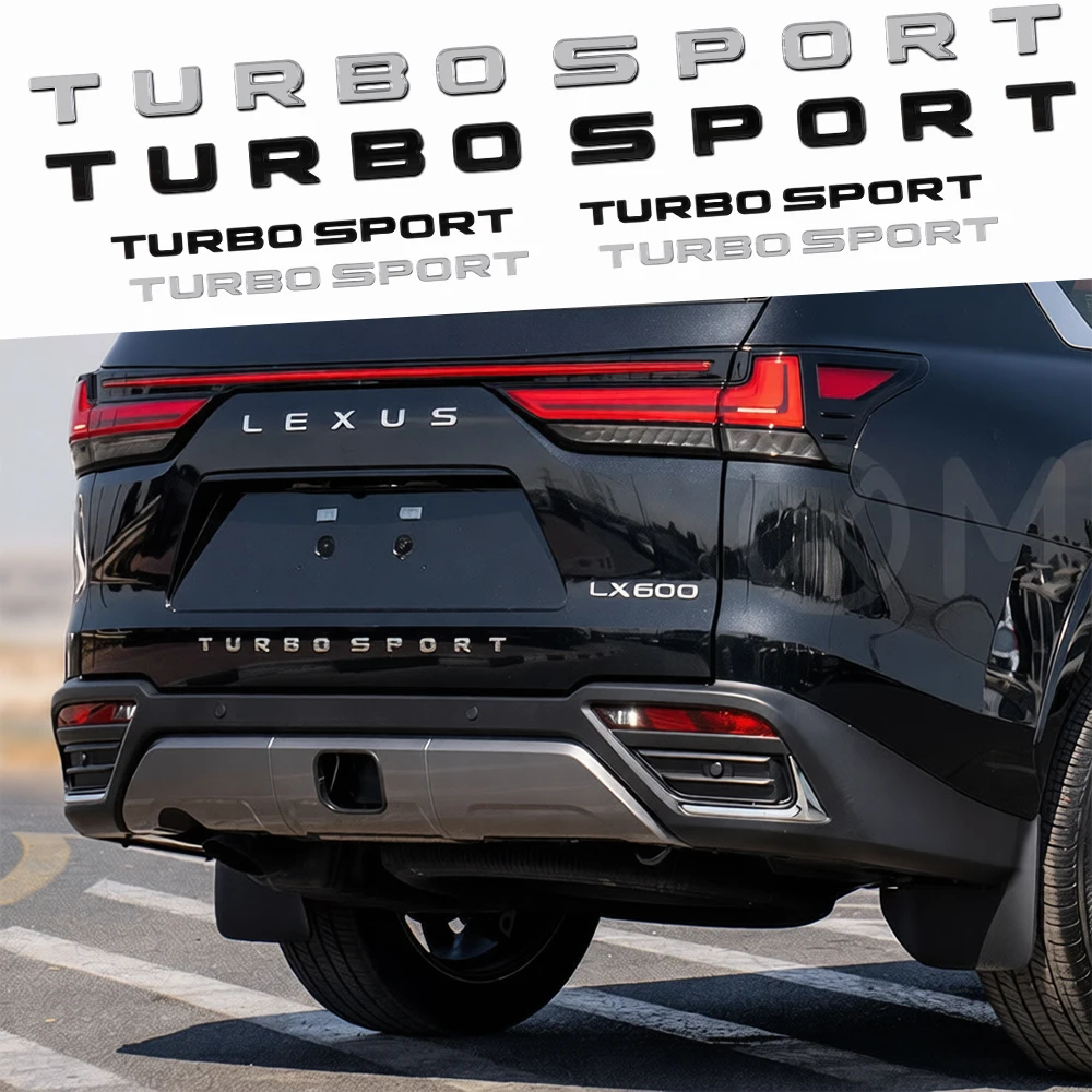 렉서스 FSPORT IS200 ES300h ct200h RX350 IS300h NX 차량 도어 바디 트렁크 터보 스포츠 레터 배지 엠블럼 스티커 장식 3개 세트
