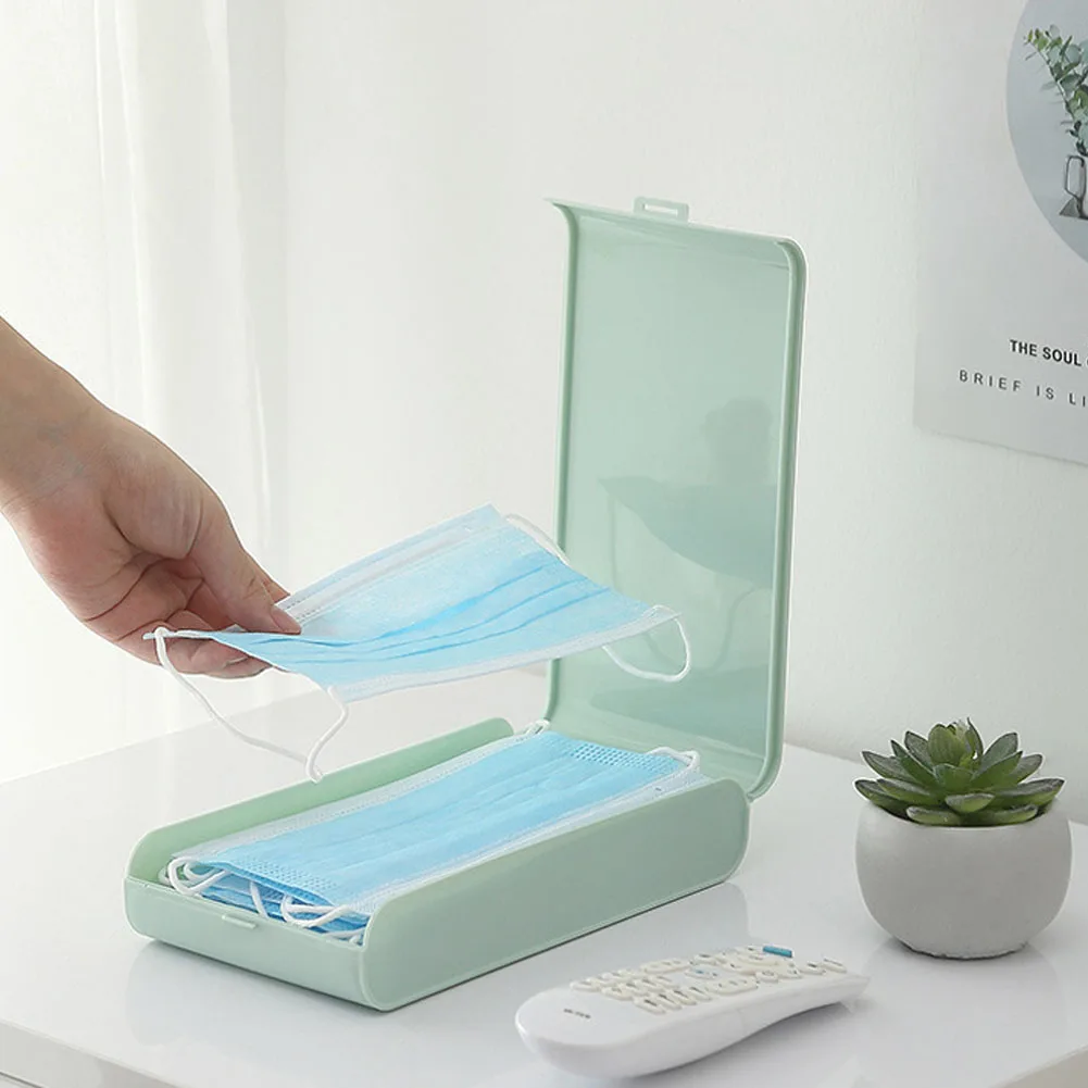 

Portable Mask Storage Box Mask Case Household Moisture-proof Mask Box Go Out Dustproof Storage Mask Container Organizer Holder