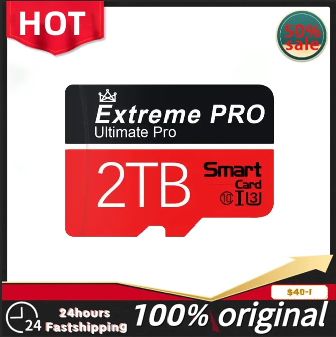 Scheda Di Memoria Scheda Sd Ad Alta Velocità Da 2Tb Scheda Sd Micro Tf Da 1Tb Scheda Di Memoria Sd Impermeabile Per Nintendo Switch/Telefoni/Ps5 Con A