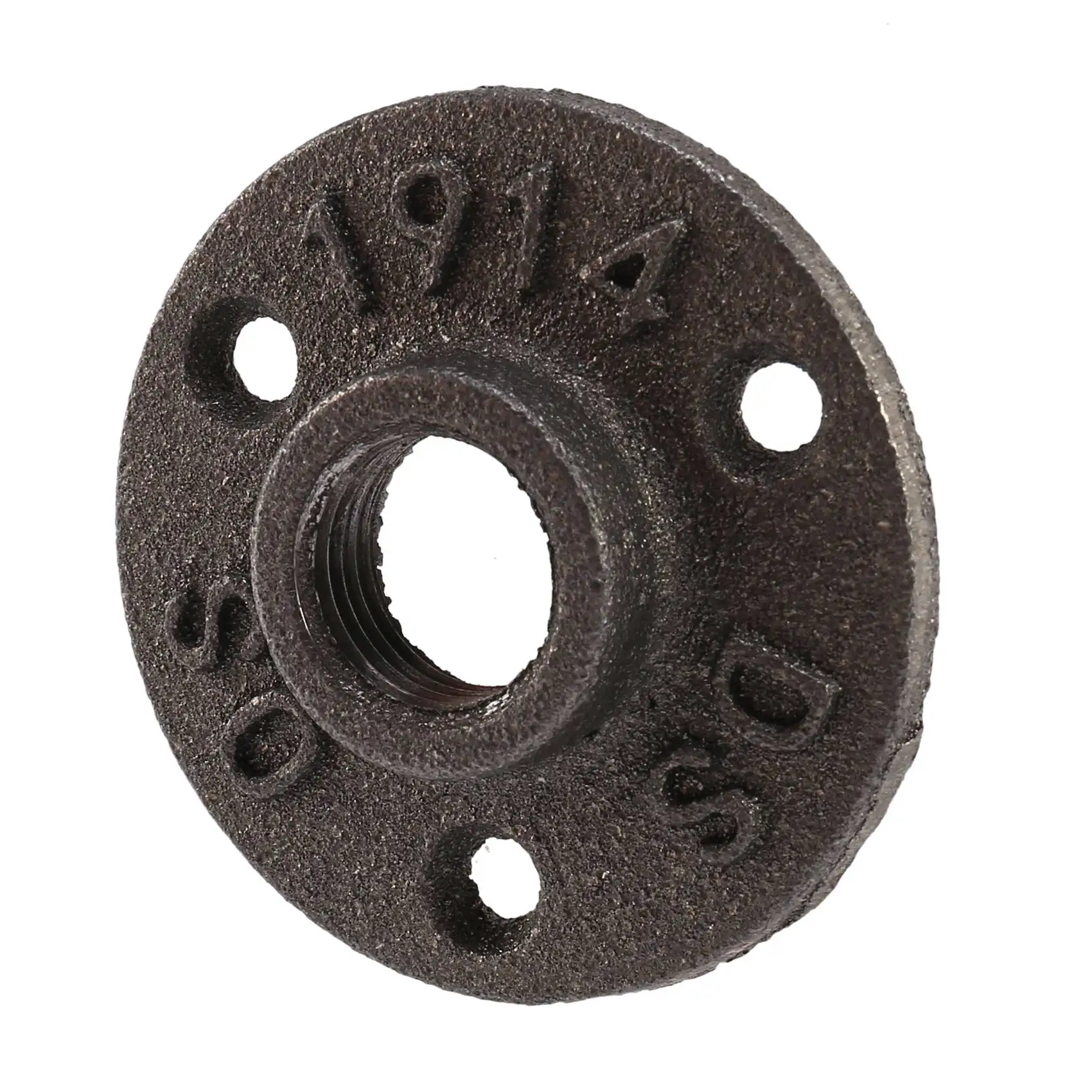 1/2 Inch Black Cast Iron Pipe Fittings flange connector Floor Flange BSP Threaded