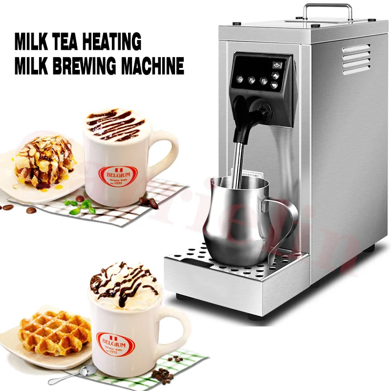 220v Electric Steam Milk Frother Commercial Milk Foaming Machine Coffee  Shop Professional Milk Steamer (Size : CN)