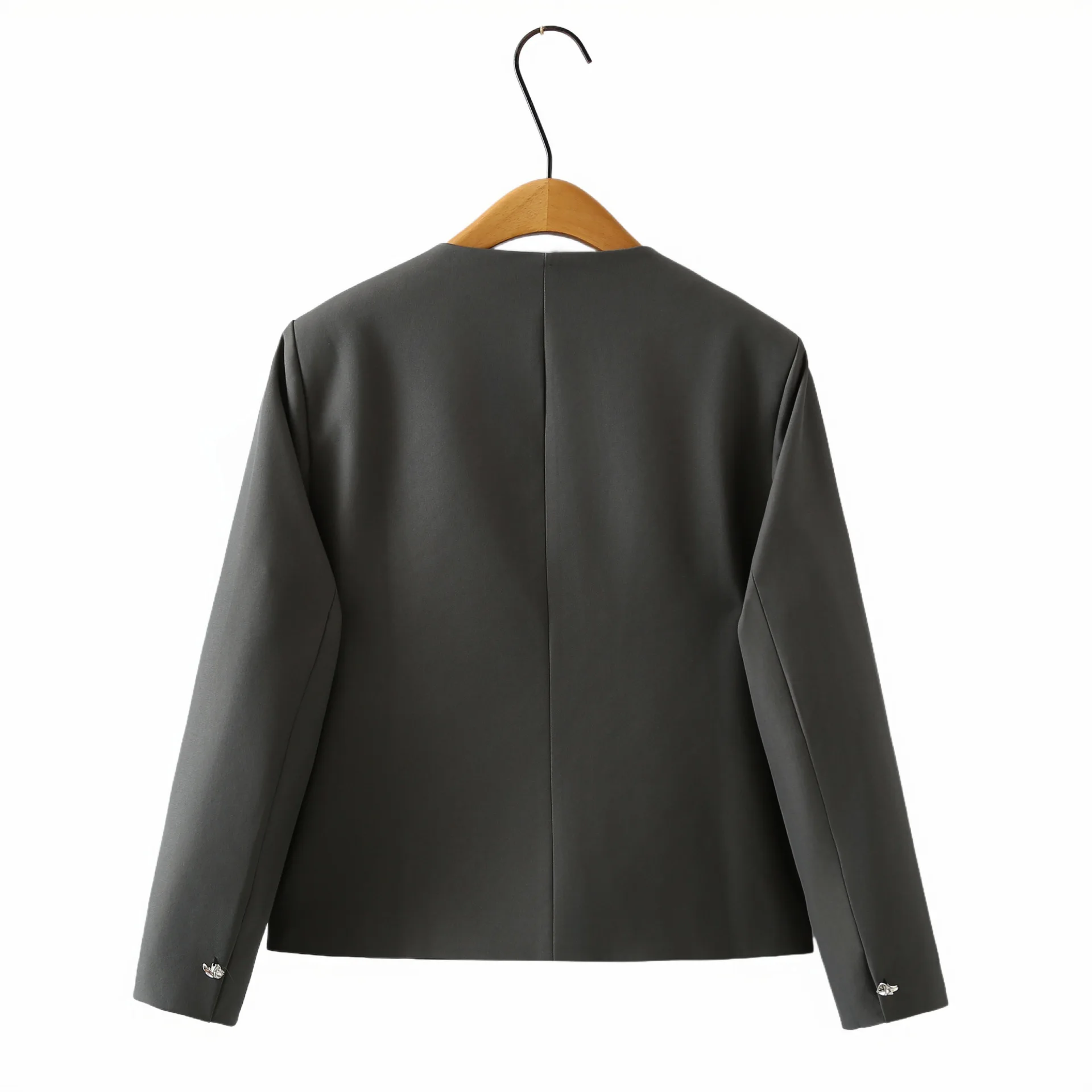 XXXXL Fashion Plus Size Women's Blazer New Autumn Style Stylish And Versatile Chic Style O-Neck Suit Jacket 2513