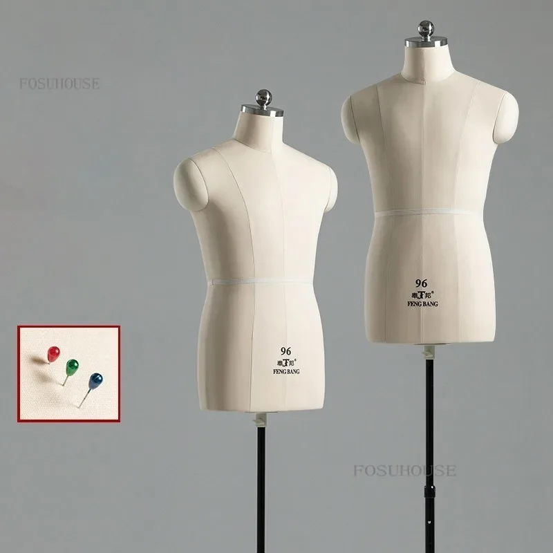 Maniquu00ed De Torso De Espuma Para Hombre De Medio Cuerpo Con Soporte A La