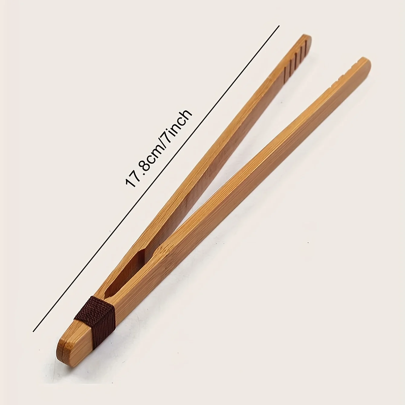 1pc Bamboo Tea Tongs - Natural Durable Retro Handmade Lightweight Tea Clamp for Easy Handling