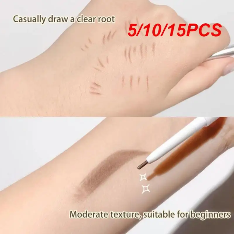 

5/10/15PCS Long Lasting Waterproof Ultra Thin Precision Eyebrow Pencil Eyebrows Pencil Ultra Fine Pencil Professional Finish