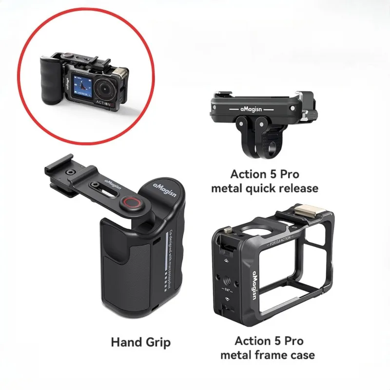 Nitze Xplorer Grip Kit Pour DJI Osmo Action 5 Pro/Action 4 / Action 3