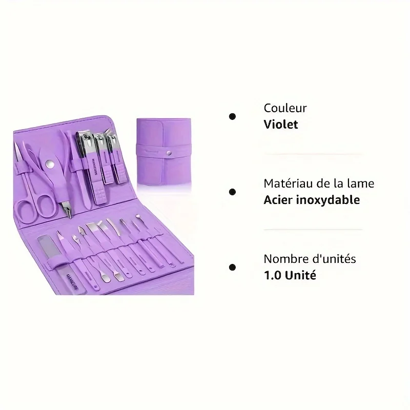 16-Piece Stainless Steel Nail Clipper Set – Modern Grooming & Beauty Care Ki 8 S69d2b4e8479a46b1a0d6b2dd652a50fb4