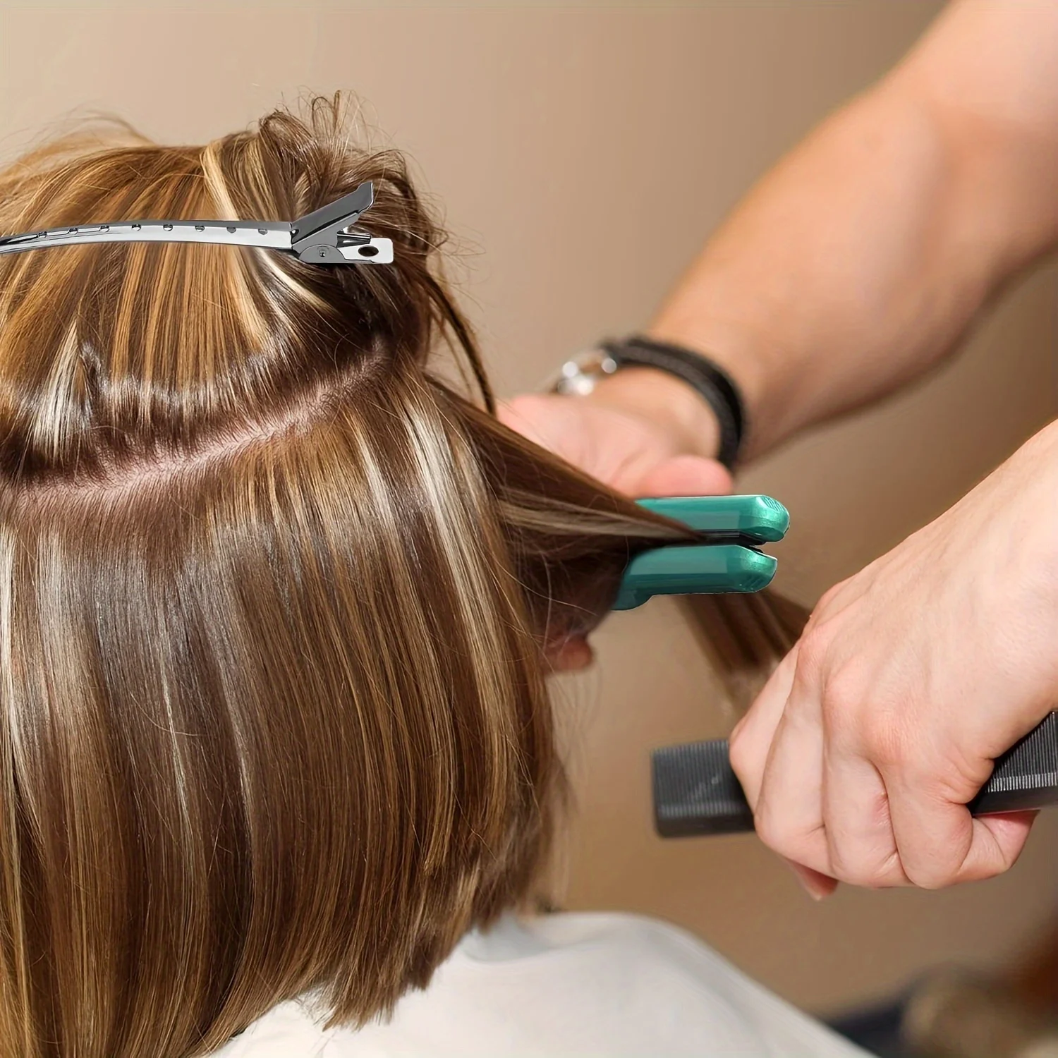 20/100 Stück Positionierung Metall Haarspangen Entenschnabel Haarnadeln für Frauen Styling Werkzeuge Friseur Haarschnitt Klemmen DIY Locken für Salon – Detail 7