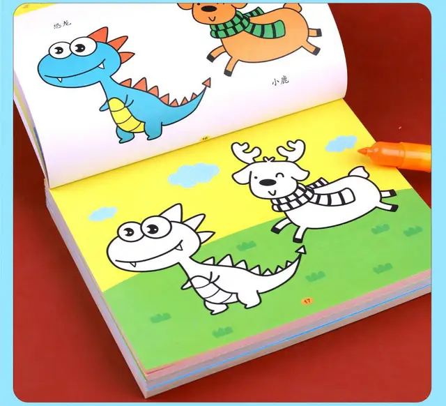 Kids 1200 Cases Coloring Books Children Preschool Painting Training Drawing  Graffiti Book for Boys Girls 2 3 4 6 8 Years Old - AliExpress