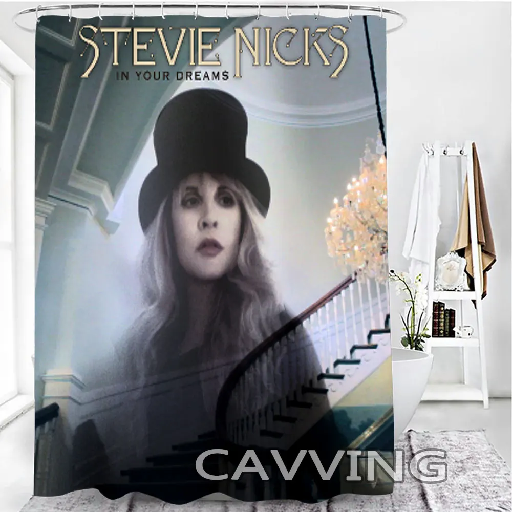 STEVIE NICKS 3D Shower Curtains Waterproof Bathroom Curtain Anti-slip Bath Mat Set Toilet Rug Carpet  Home Decor