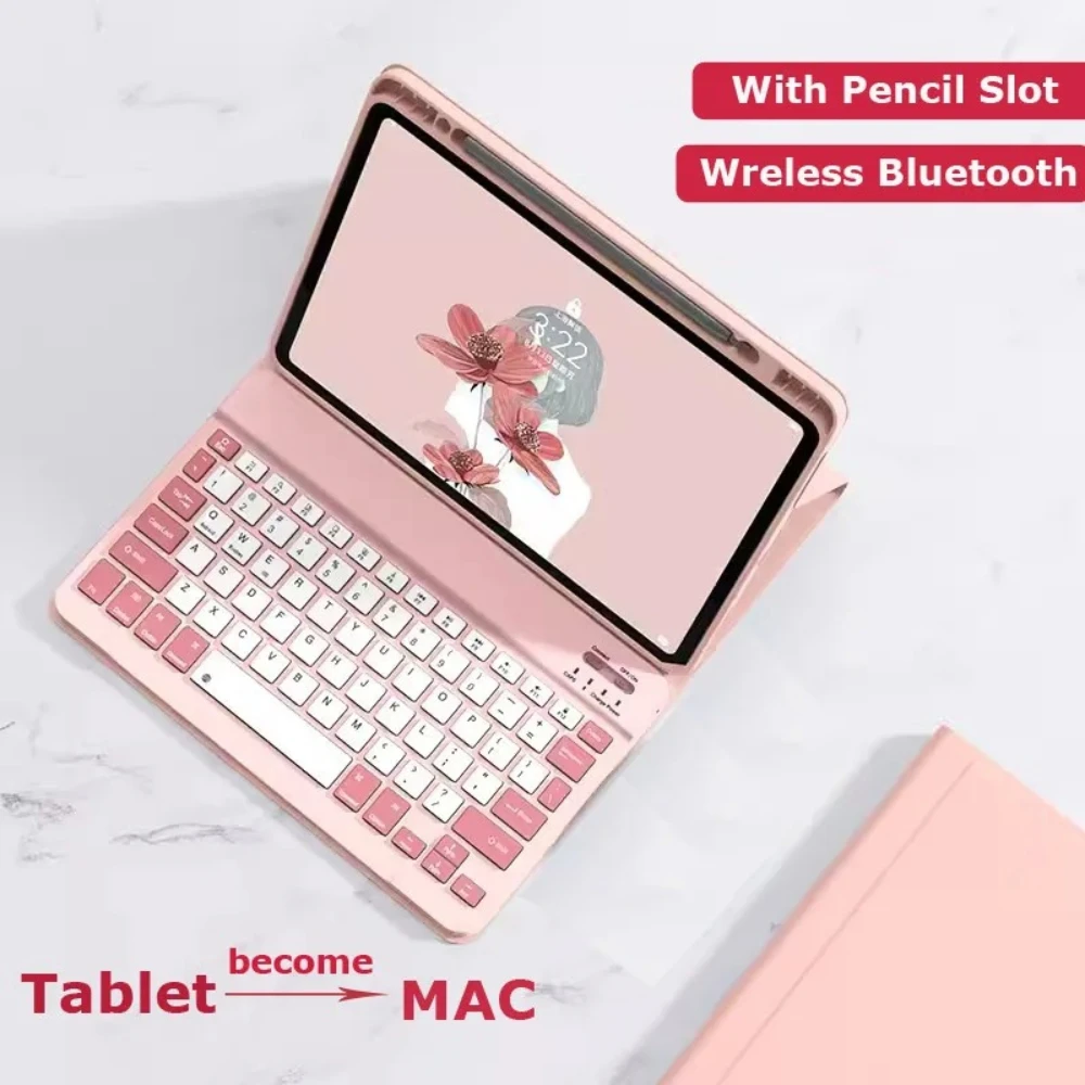 Magnetic Detachable Keyboard Case with Cover