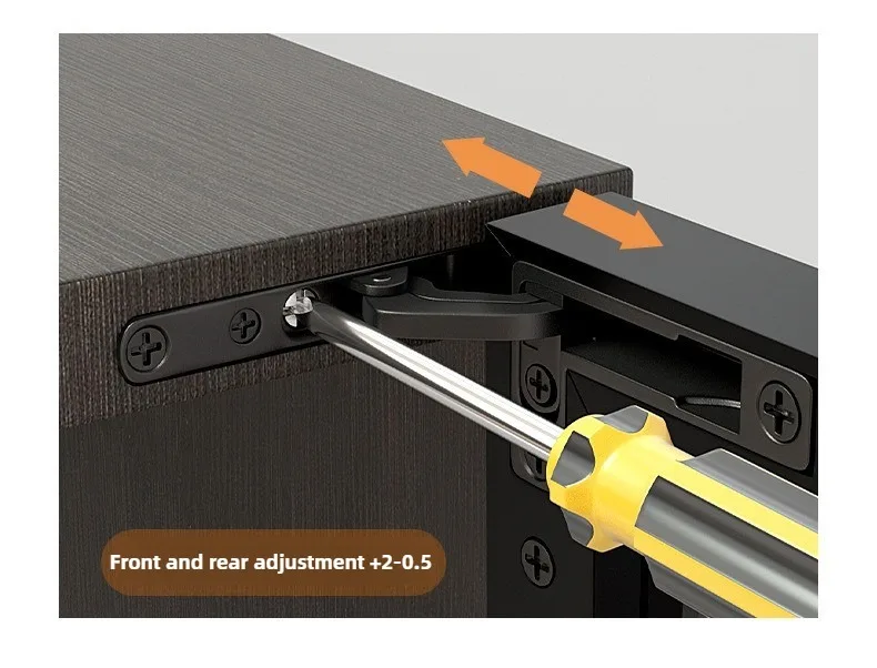 25KG Glastürscharniere mit Hydraulikdämpfung, obere und untere Scharniere, verstellbare, unsichtbare, versteckte Drehachsen-Möbelbeschläge – Detail 9
