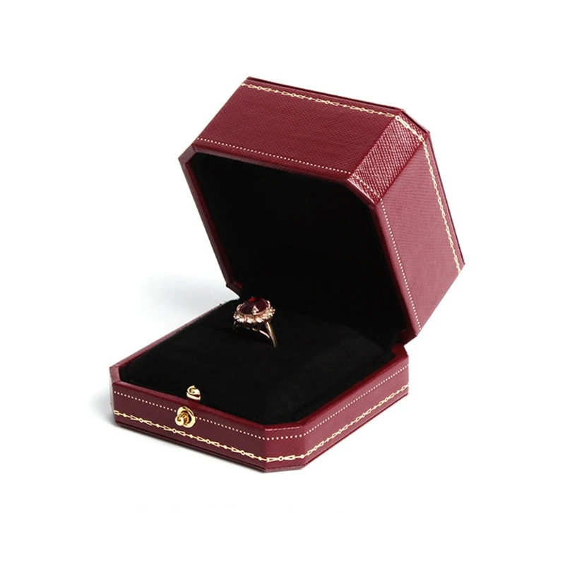Vintage Design Luxury Ring Box Perfect Engagement Prop Valentine Wedding Gifts New 2024