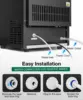 Commercial Ice Maker 130Lbs/Day, Quick Ice Making Commercial Ice Machine with 35Lbs Capacity, Under Counter Ice Maker 15 Inch 5
