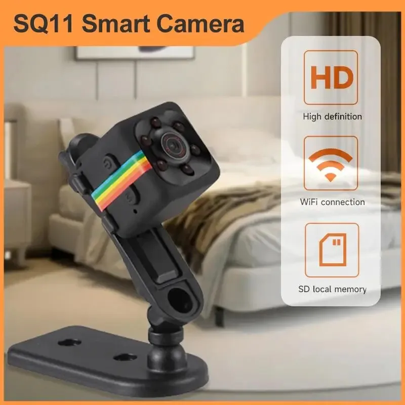 SQ11 1080P HD Mini Camera Smart Webcam with IR Night Vision SD Card Direct Recording Surveillance IP Camera 5