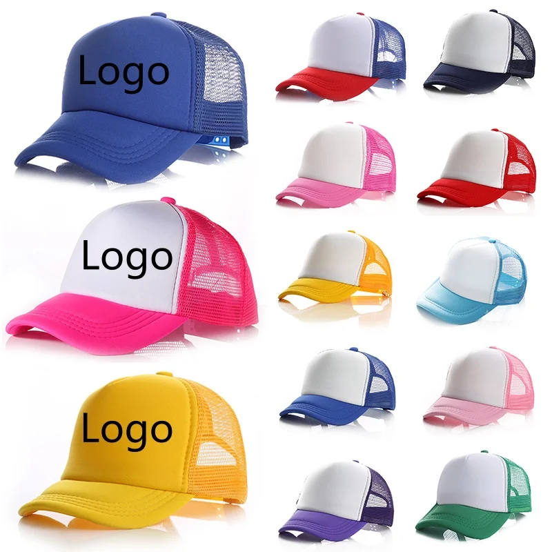 Adjustable Mesh Baseball Cap For Boys And Girls Summer Sun Visors Cap Casual Snapback Hat Breathable Peaked Caps Kids Sun Hat