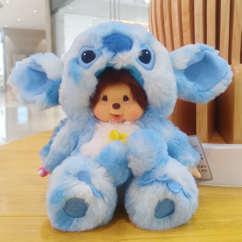 20cm Disney Monchhichis Transform Stitch Totoro Kiki Plush Toy Kawaii Bear  Duck Linabell Plushies Stuffed Doll Kids Gifts - AliExpress