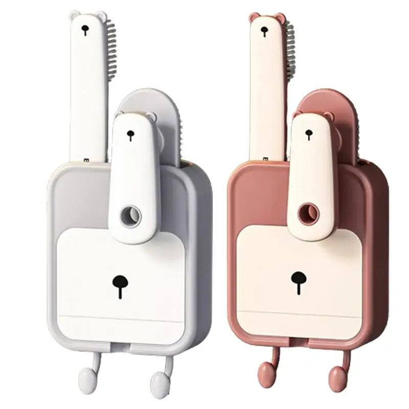 

Soap Dish Holder Wall With 2 Hooks Sponge Holder Kitchen storage Organizer Wall Mounted Razor Saver For Bathroom Accessories