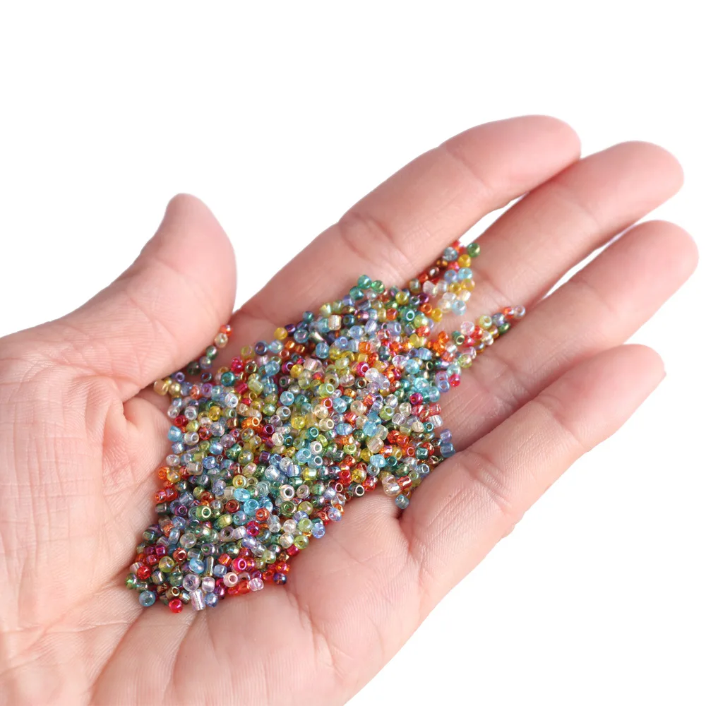 2mm1000pcs Seed BeadsCharm Czech Glass Seed Beads Round Spacer Beads For  Jewelry Making DIY Handmade Bracelet Necklace Earring