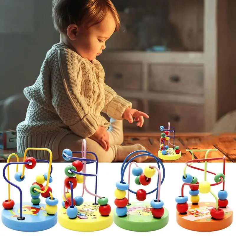 

Bead Maze For Babies Colorful Roller Coaster Activity Game Montessori Toy & Educational STEM Toy-Early Learning-Develops & Fine