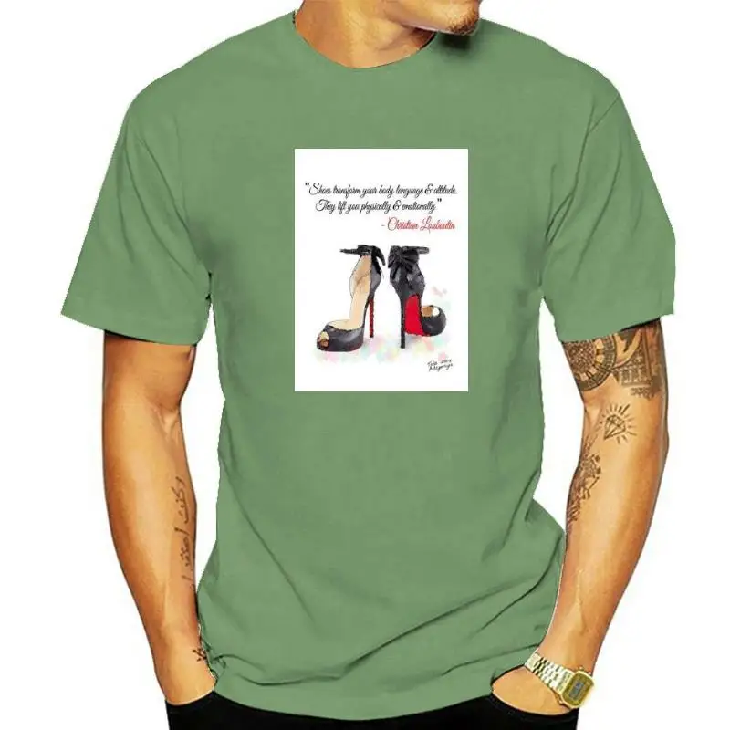 Louboutins T Shirt Moda Illustrazione Moda Acquerello Acquerello Citazione Scarpe