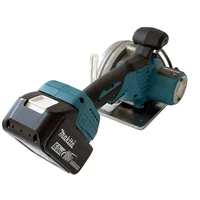 Scie circulaire électrique sans fil Makita 5 pouces à moteur sans balais, rechargeable, portative, pour bois et pierre, avec lame réglable 5