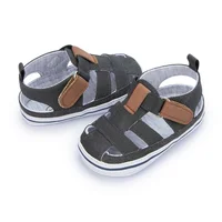 New Baby Boy Girl Shoes Sandals Summer Canvas Anti-Slip Rubber Sole Non-slip Toddler Newborn First Walker Crib Shoes 10-colors 3