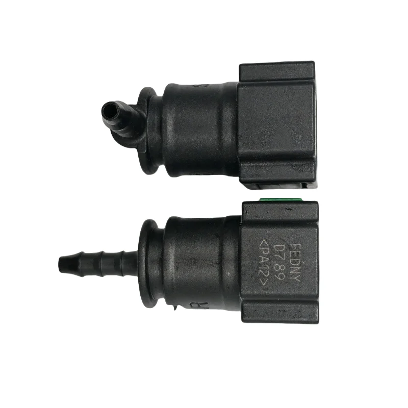 7.89mm 7.89 ID3 180도 연료 라인 퀵 커넥터 플라스틱 5/16 자동차 용 암 커넥터 조인트 2pcs 한 로트
