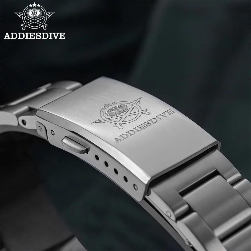 ADDIESDIVE AD2502 Luxury Military Titanium Watch Japan VH31 Quartz