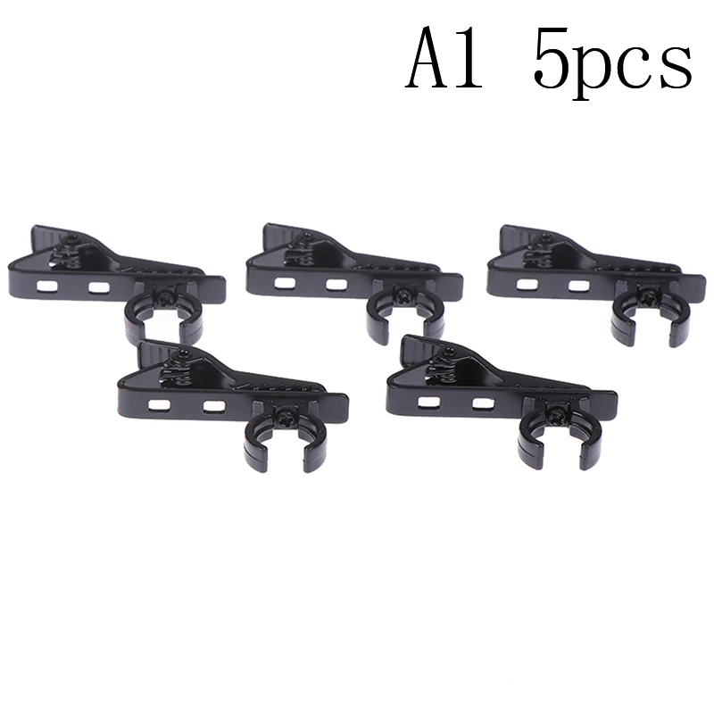 5-Pack Iron Lapel Microphone Clips - Durable Tie and Collar Accessories