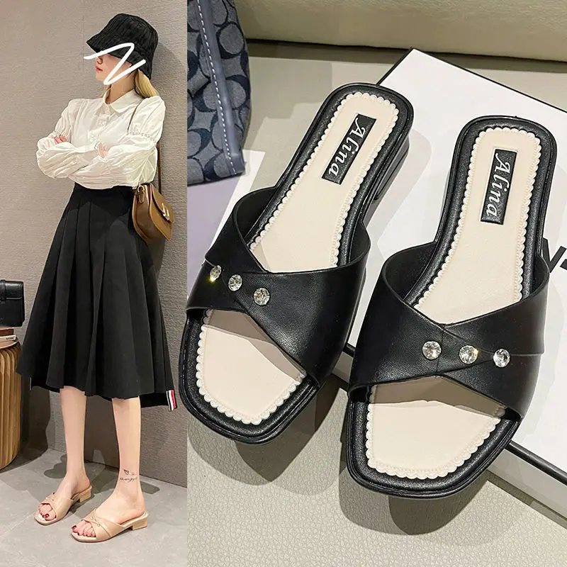 

Сандалии женские на танкетке, Босоножки с открытым носком, винтажные противоскользящие, повседневная обувь из искусственной кожи на платформе в ретро стиле, лето 2022