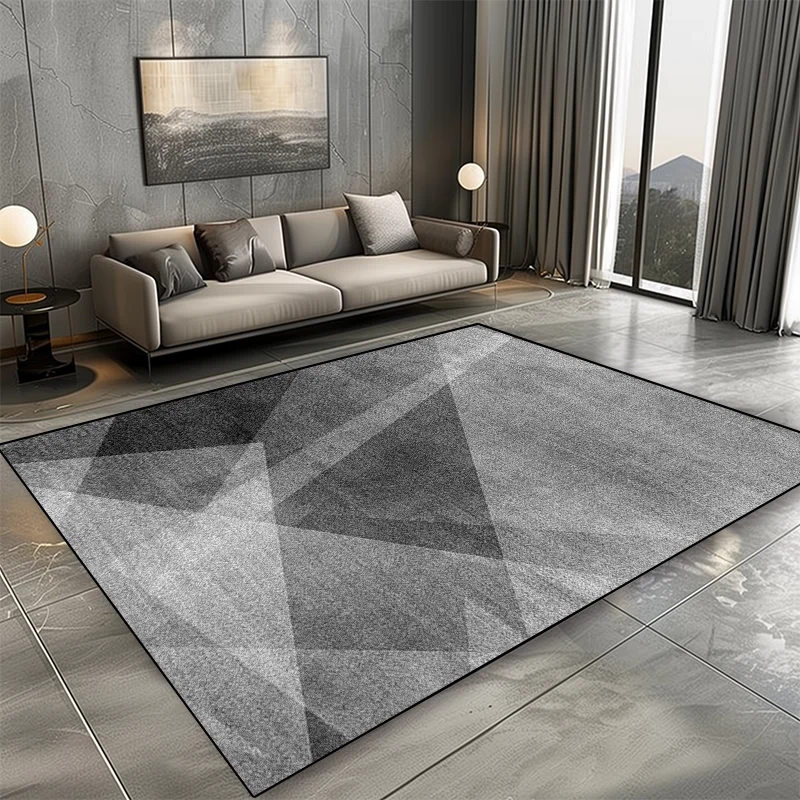 Modern Grey Carpet for Living Room Decoration Bedroom Rug for Home Lounge Rug Soft Fluffy Doormat Entrance Door Mat Non-slip 2