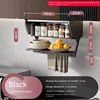 Extendable Kitchen Shelf 2 Tier Adjustable Cabinet Shelf Wall Mounted Spice Rack for Home Bar Seasoning Rack for Closet Storage 5