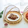 1/2/3 Tier Storage Tray Bamboo Woven Baskets Handmade Fruit Bread Snack Plate Kitchen Dining Room Desk Picnics Basket Organizer 4