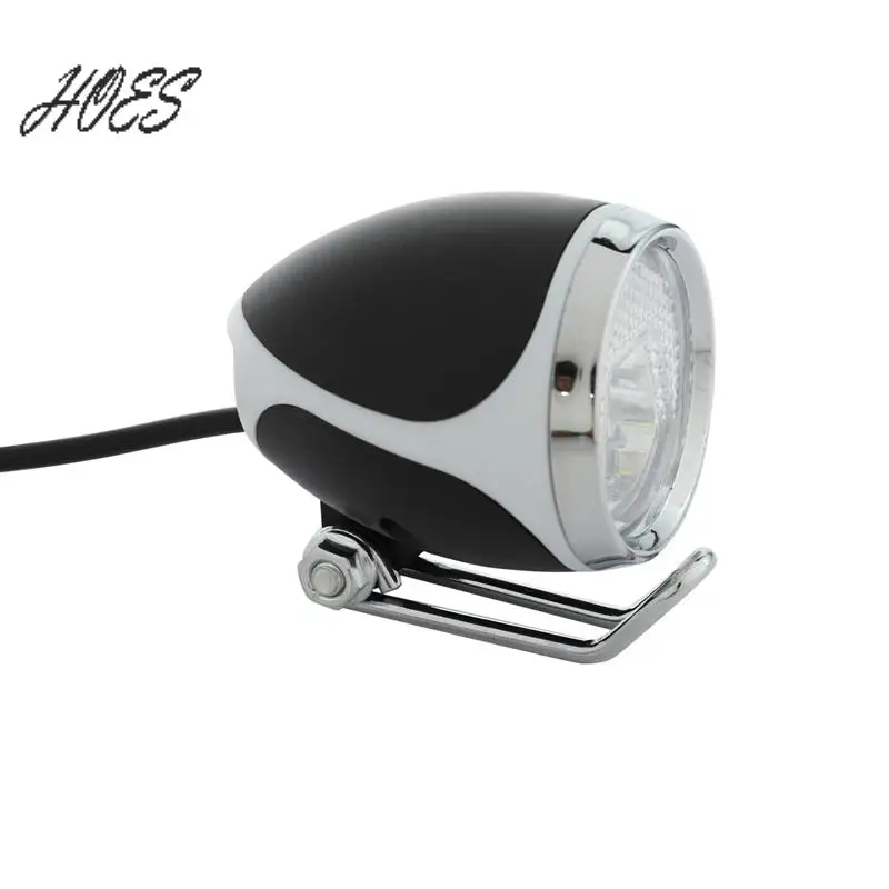 HOES-3X Ebike Light 24V36V48V LED Front Light With Horn Electric Bike Headlight For Scooter Moped MTB Tricycle