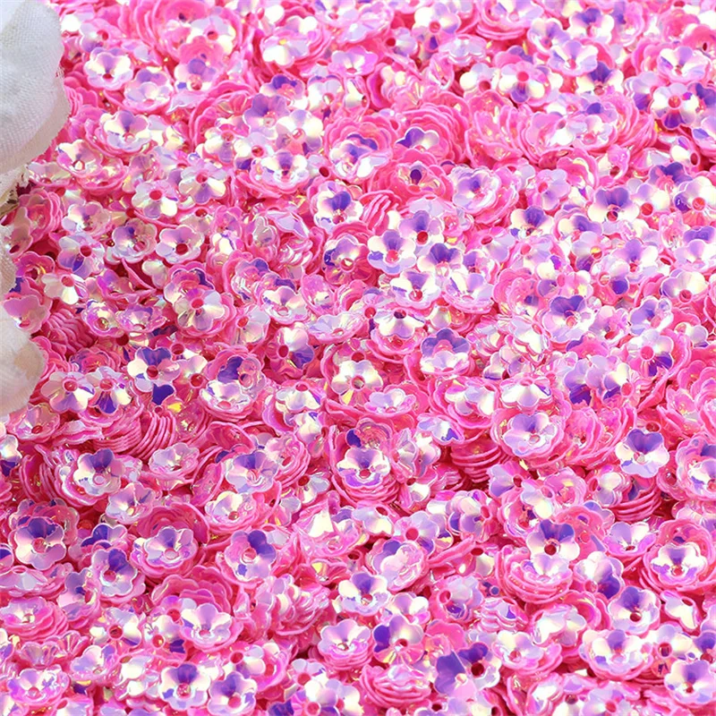 6mm Mix Cup Flower Sequins Paillettes for Crafts Glitter Confetti Nails Art Decoration Sequin DIY Sewing Accessories